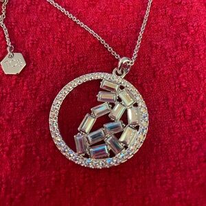 Swarovski Silver Necklace with Crystal Embellishments